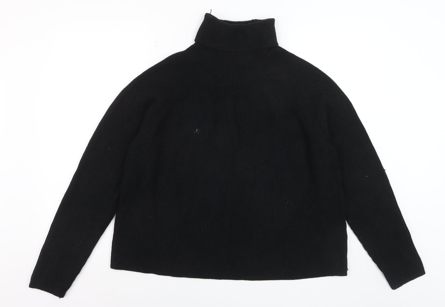 Marks and Spencer Women’s Black Roll Neck Knit Jumper Size L