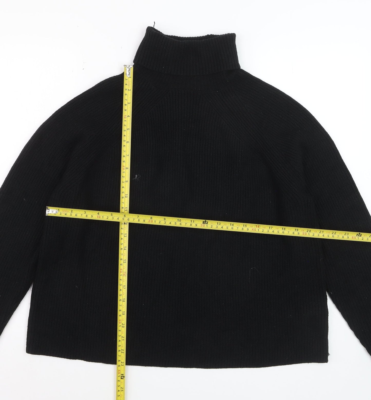 Marks and Spencer Women’s Black Roll Neck Knit Jumper Size L