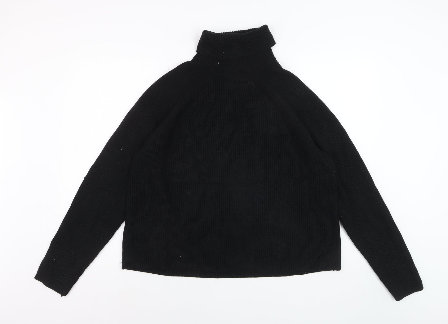 Marks and Spencer Women’s Black Roll Neck Knit Jumper Size L