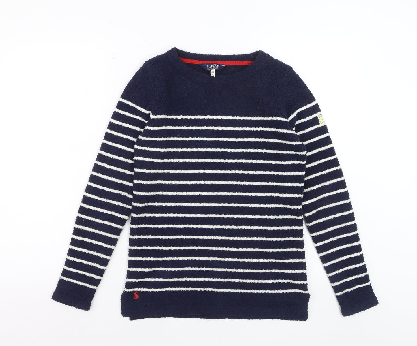 Joules Women’s Navy Stripe Pullover Jumper UK 6 Polyester Knitwear