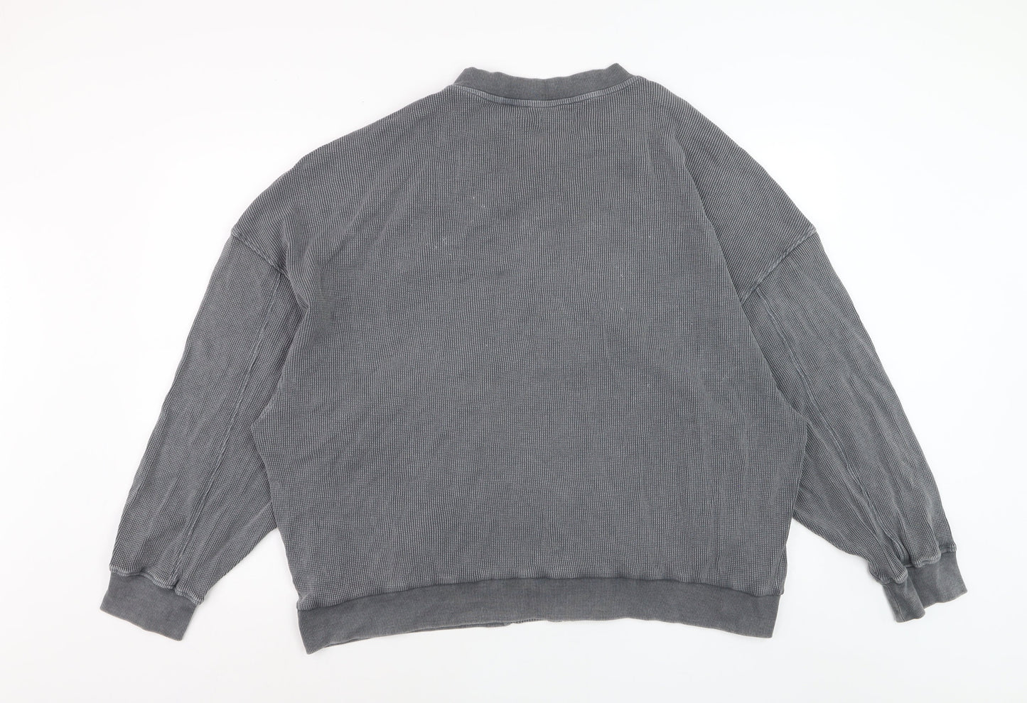 Simply Be Women's Grey Cotton Bomber Jacket Size 22