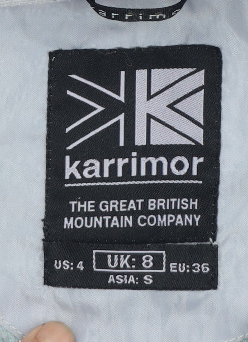 Karrimor Women's Blue Waterproof Hooded Rain Jacket UK 8
