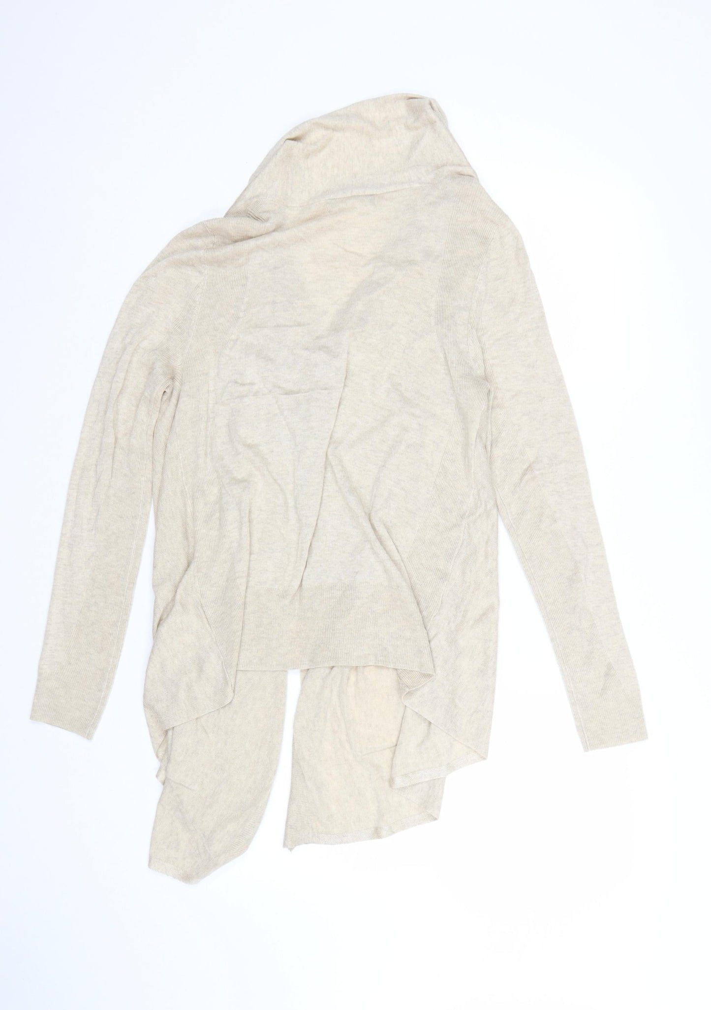 Marks and Spencer Women Beige Size 10 Lightweight Open Cardigan