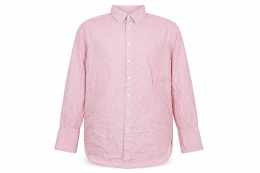 Charles Tyrwhitt Men's Pink Striped Classic Fit Cotton Dress Shirt 17.5in