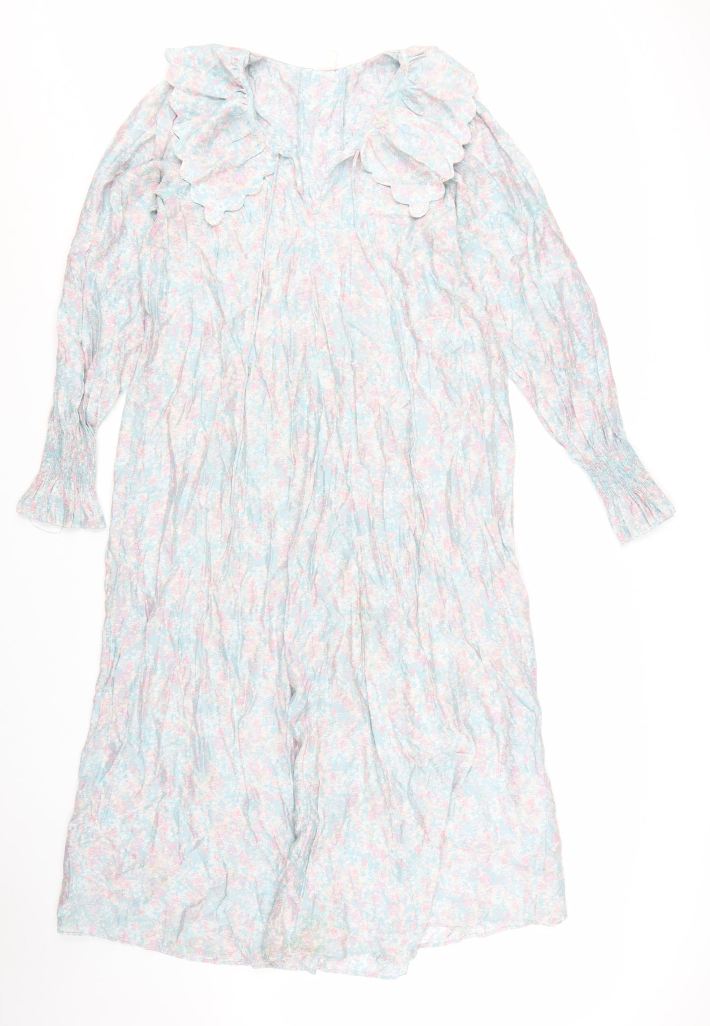 H&M Women’s Multicoloured Floral Midi A-Line Dress Size S
