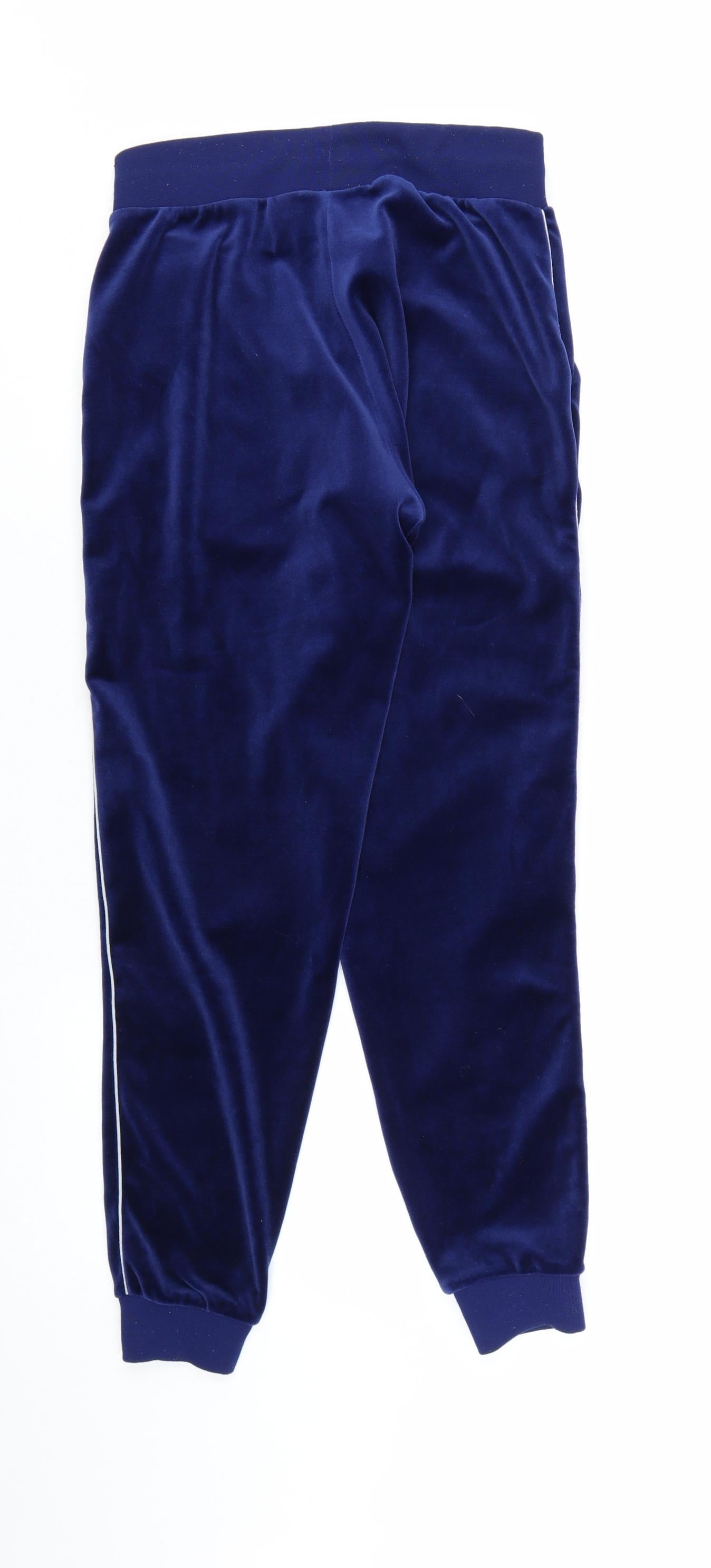 Nike Women's Blue Velvet Jogger Trousers XS Elastic Waist