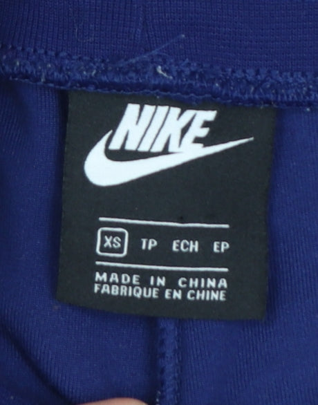 Nike Women's Blue Velvet Jogger Trousers XS Elastic Waist