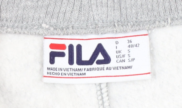 FILA Women's Grey Jogger Sweatpants Size S Elastic Waist Fleece