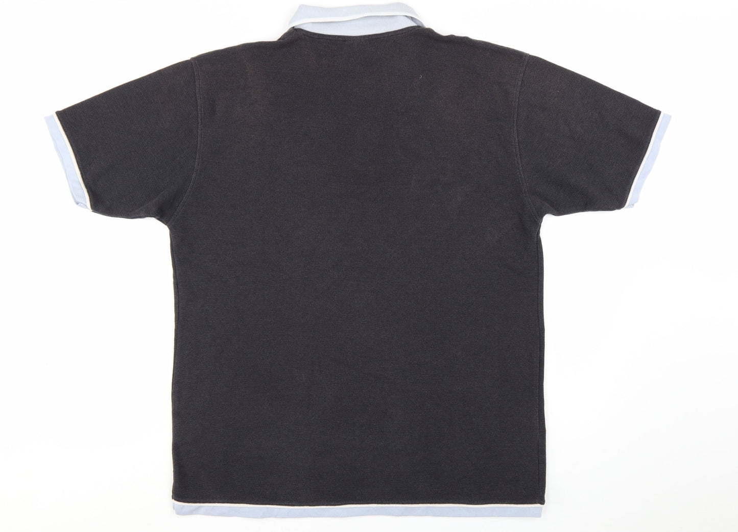 Kickers Men Black XL Short Sleeve Collared Cotton Polo Shirt