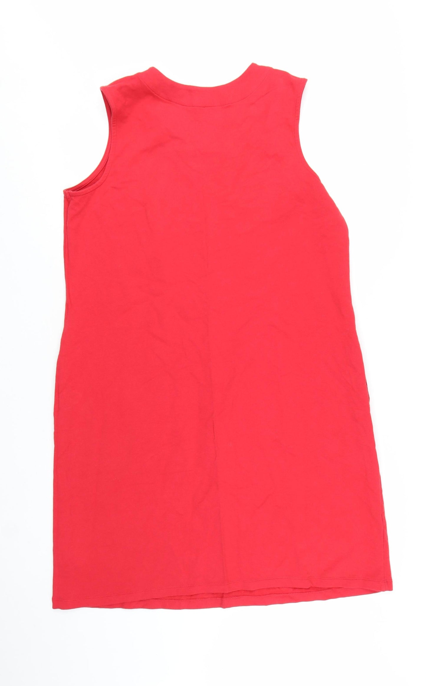 d&co Active Women Red Sleeveless Shift Dress Size L