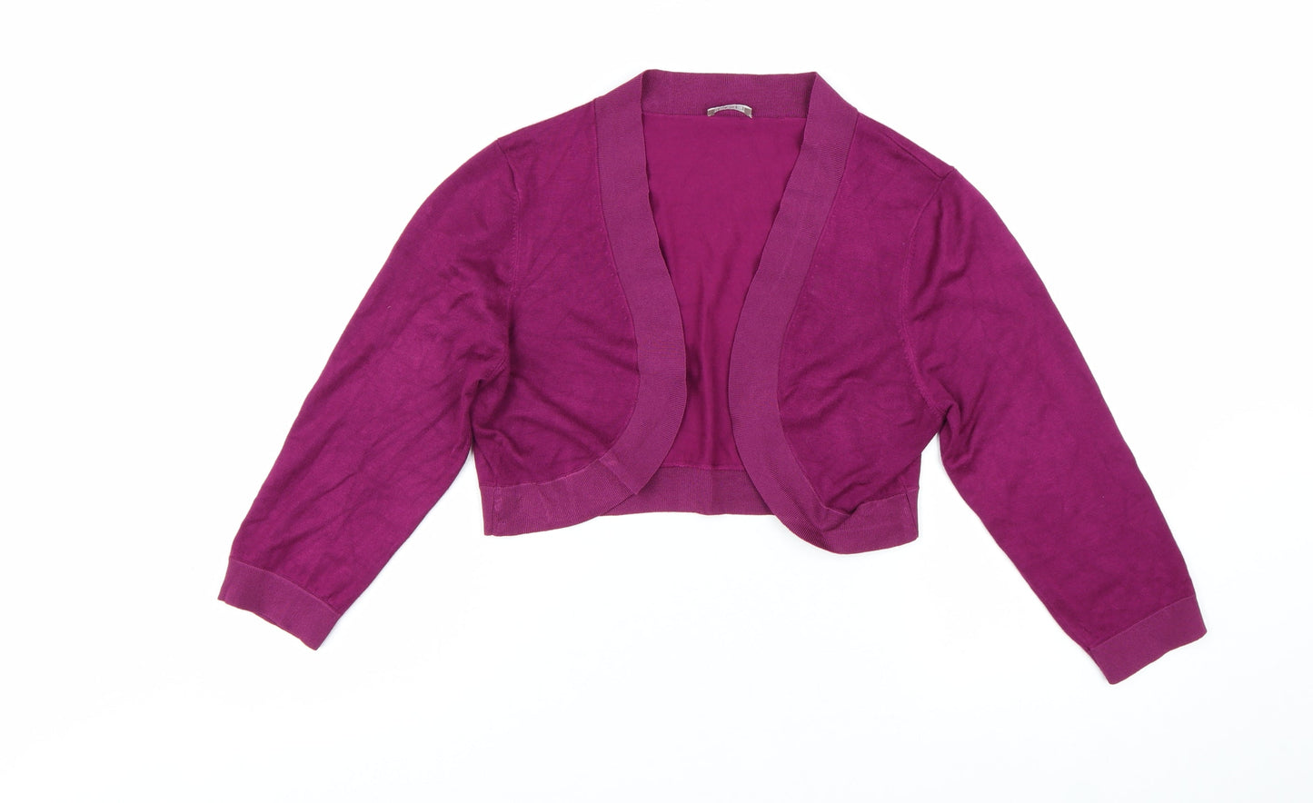 Planet Women Purple Shrug Cardigan L Lightweight Viscose Blend
