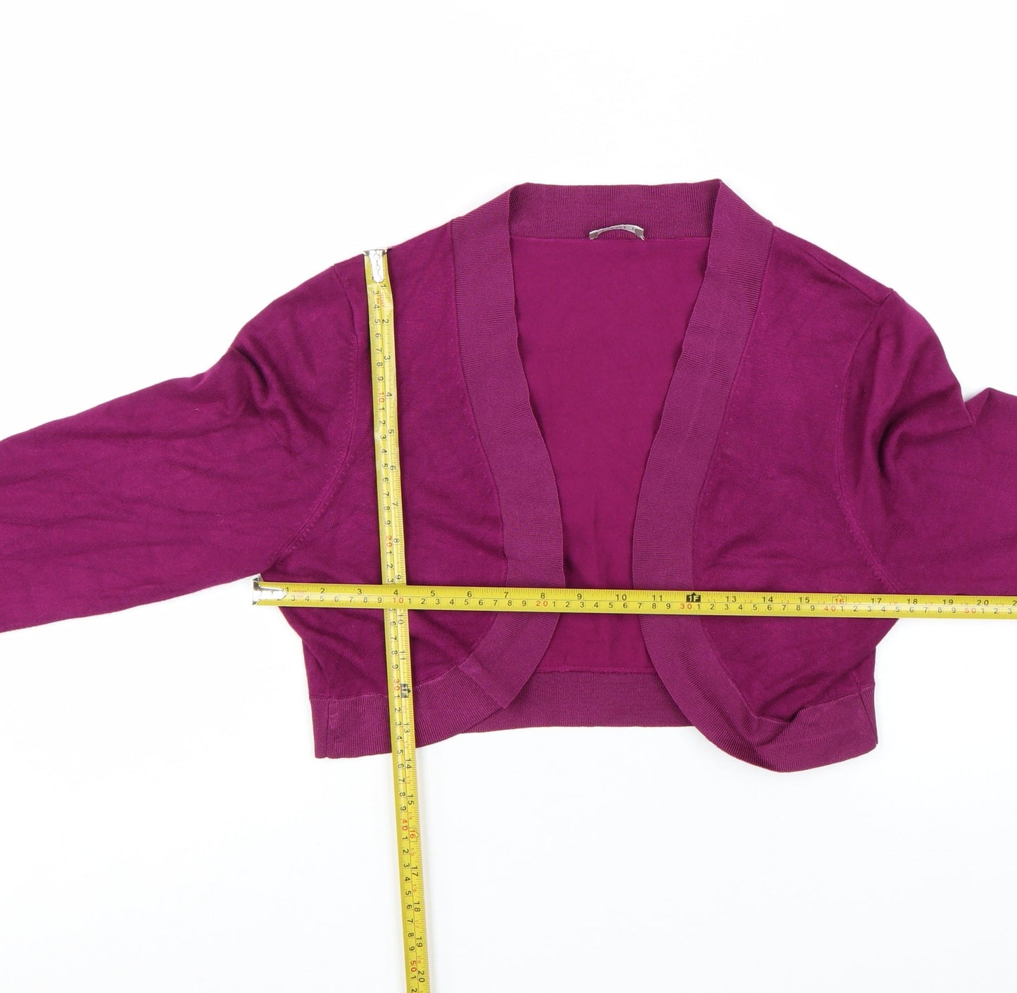 Planet Women Purple Shrug Cardigan L Lightweight Viscose Blend
