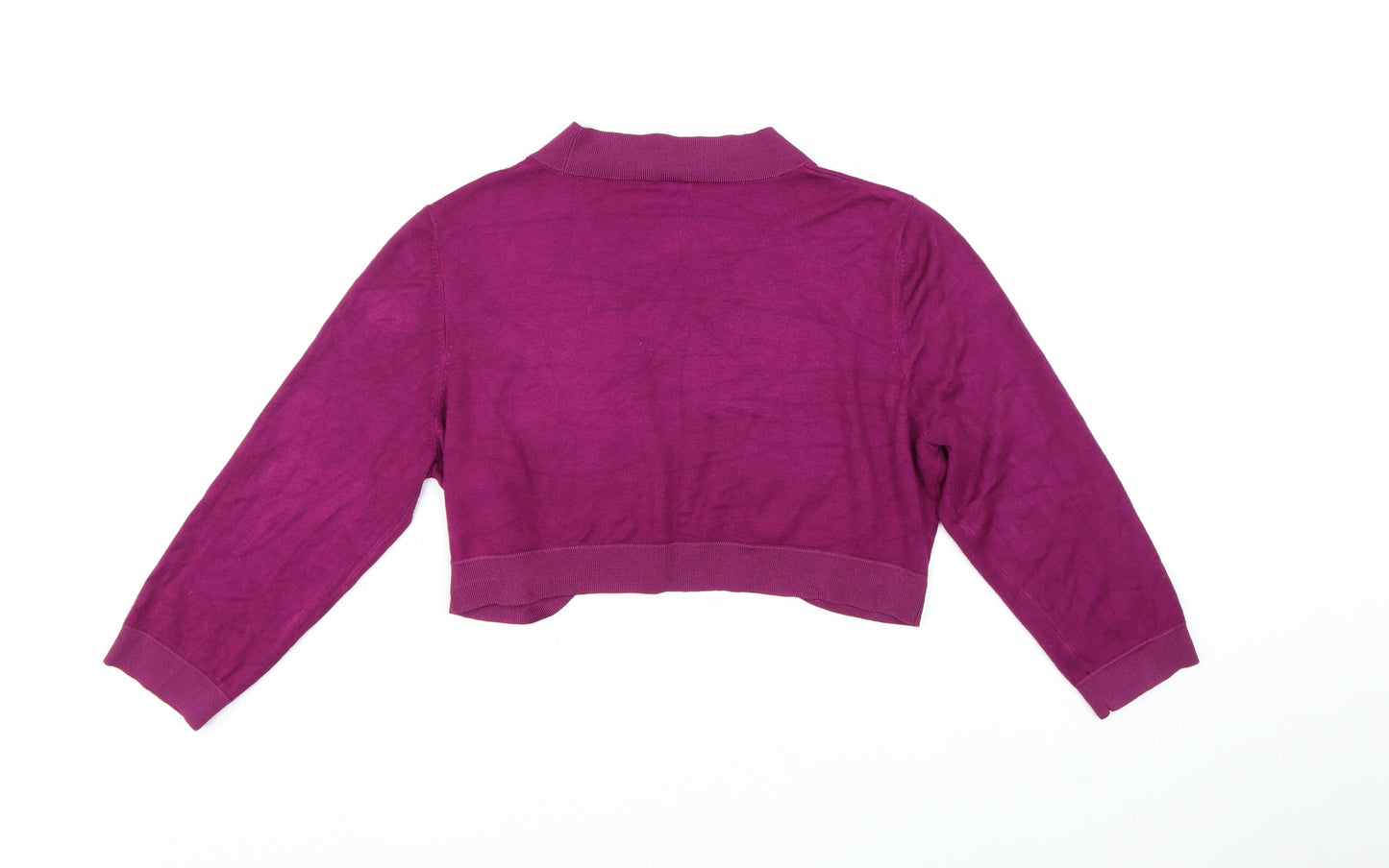 Planet Women Purple Shrug Cardigan L Lightweight Viscose Blend