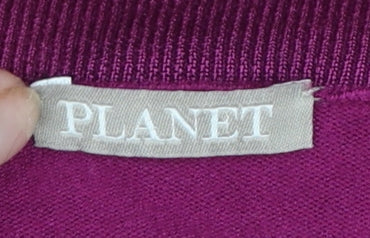 Planet Women Purple Shrug Cardigan L Lightweight Viscose Blend