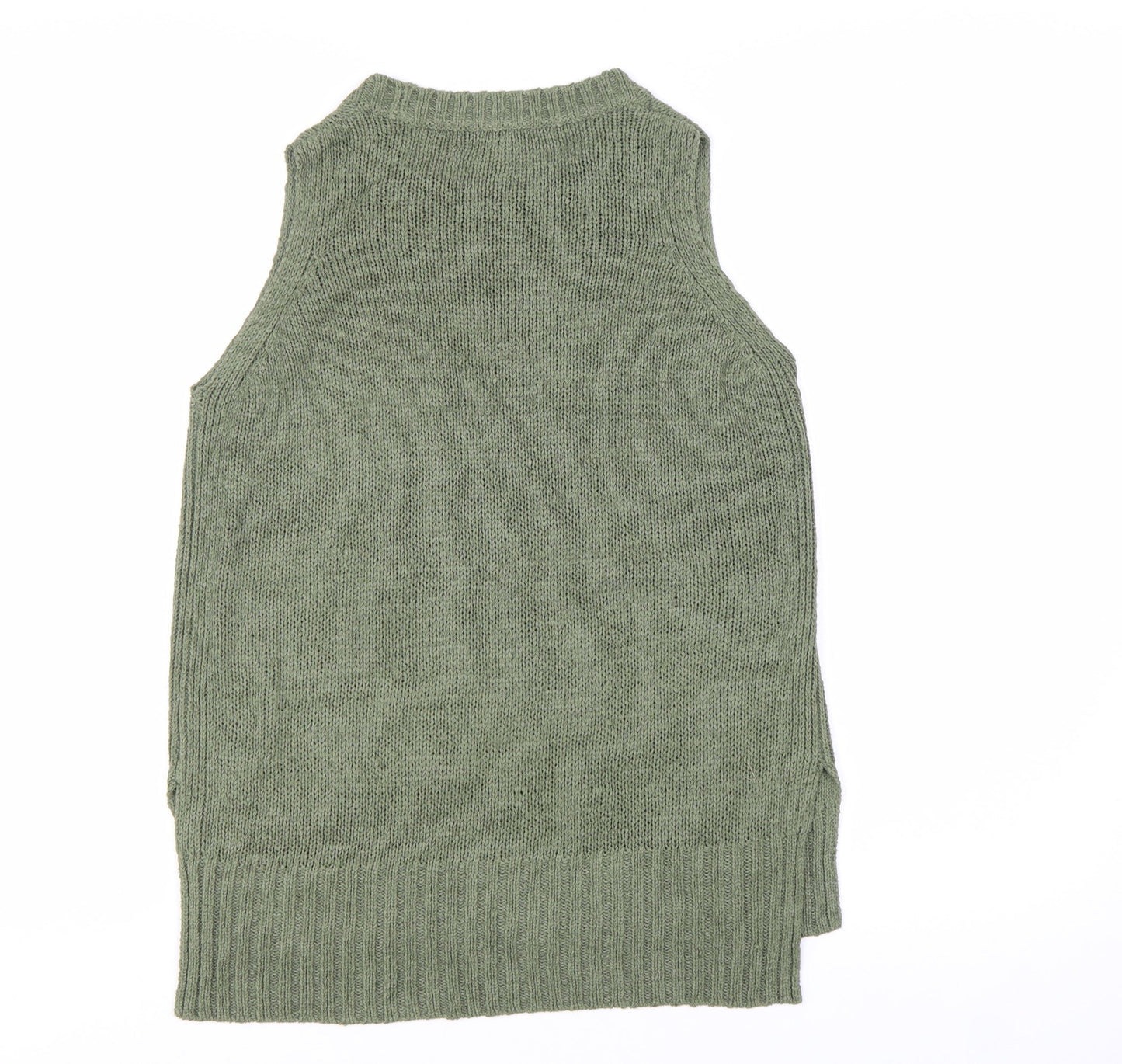 New Look Women's Green Sleeveless Knit Vest Jumper M