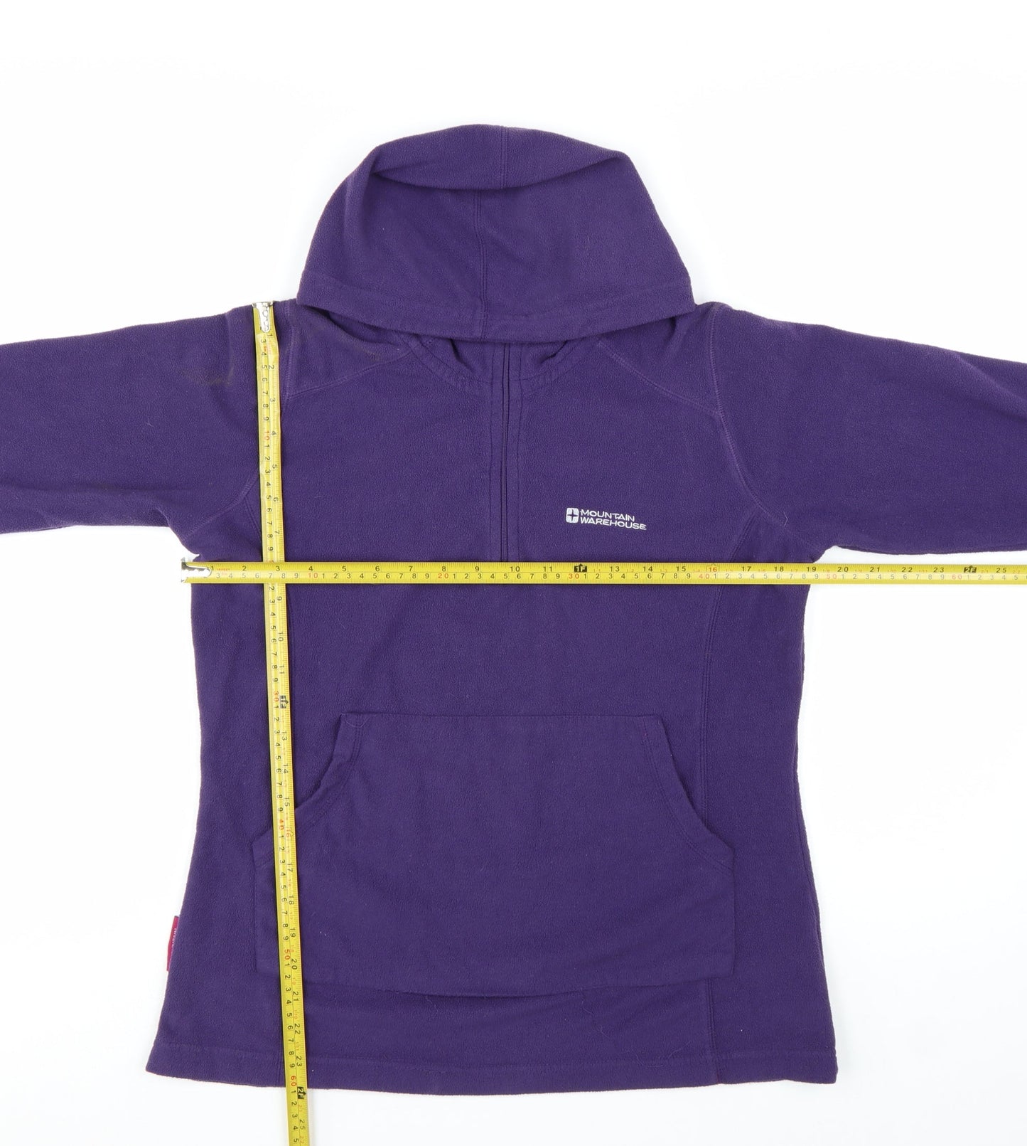Mountain Warehouse Women's Purple Fleece Hoodie UK 12 Pullover Warm Layer