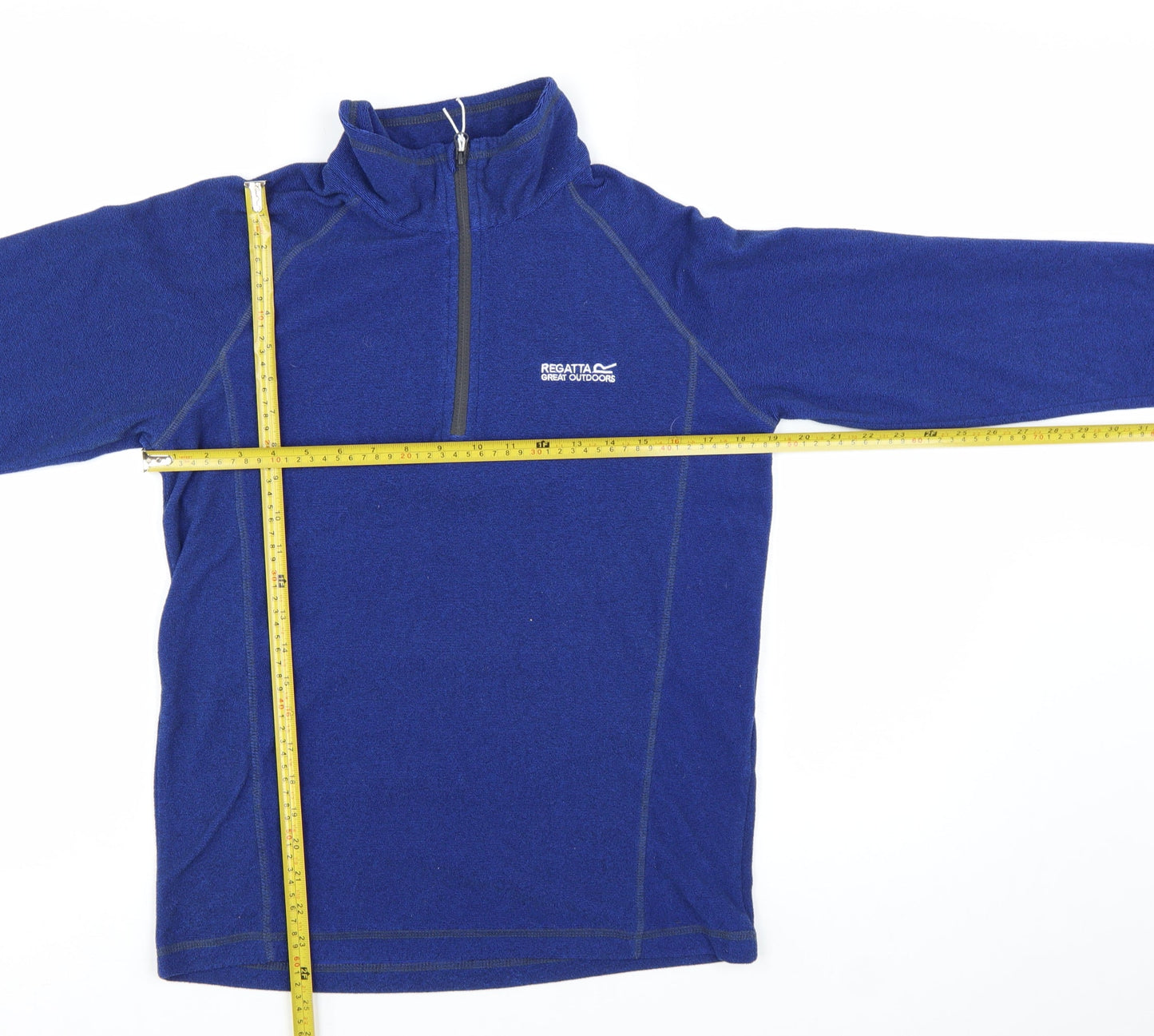 Regatta Men Blue Fleece 1/2 Zip Pullover Sweatshirt Size S