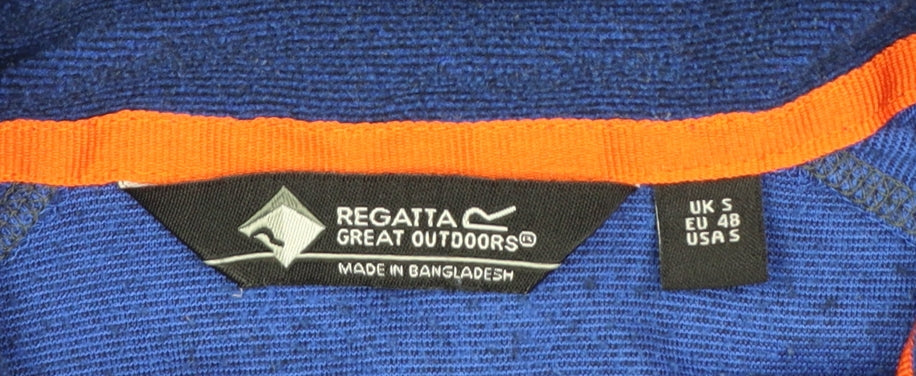 Regatta Men Blue Fleece 1/2 Zip Pullover Sweatshirt Size S