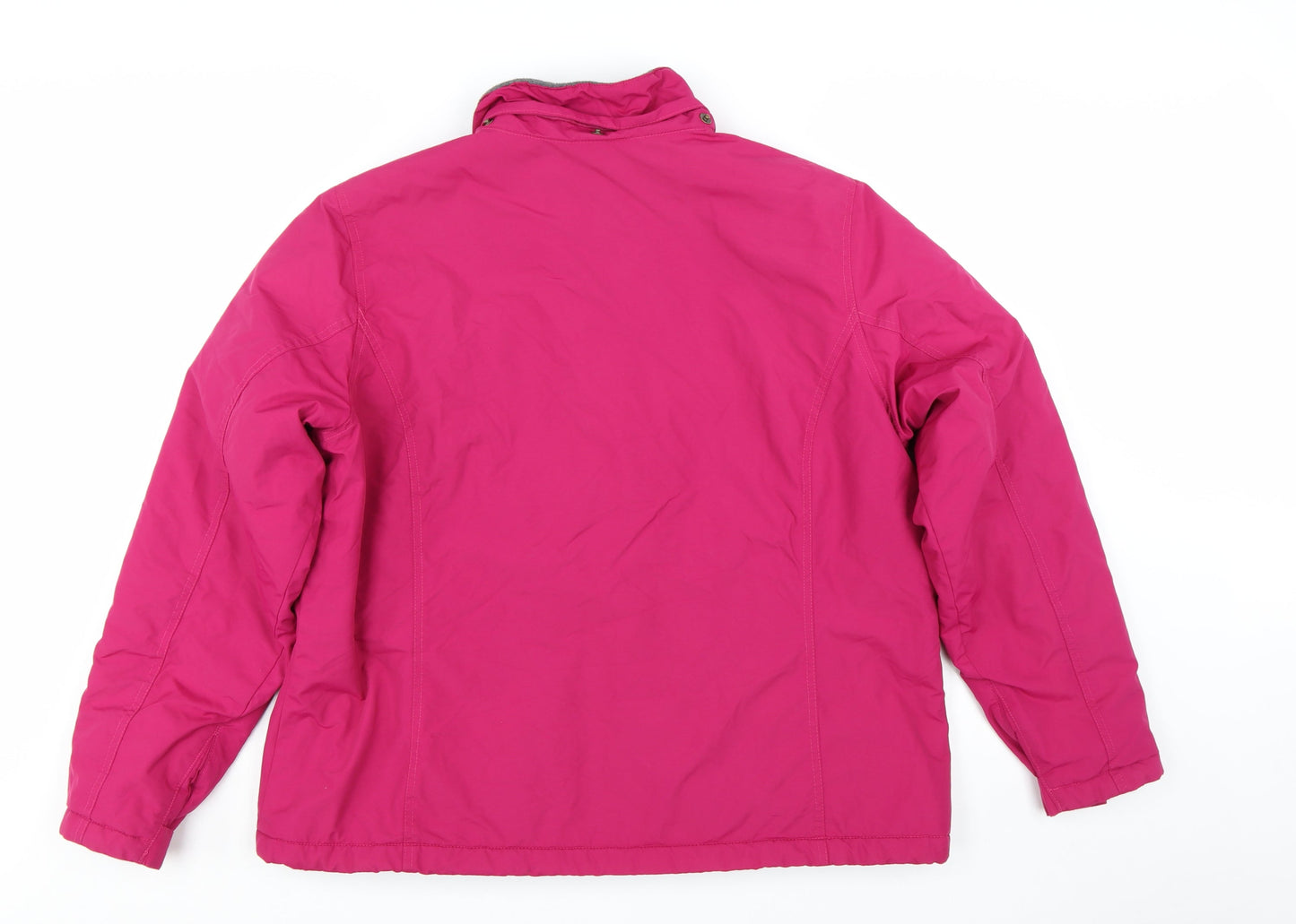 Lands' End Women's Pink XL Puffer Jacket Nylon Winter Coat