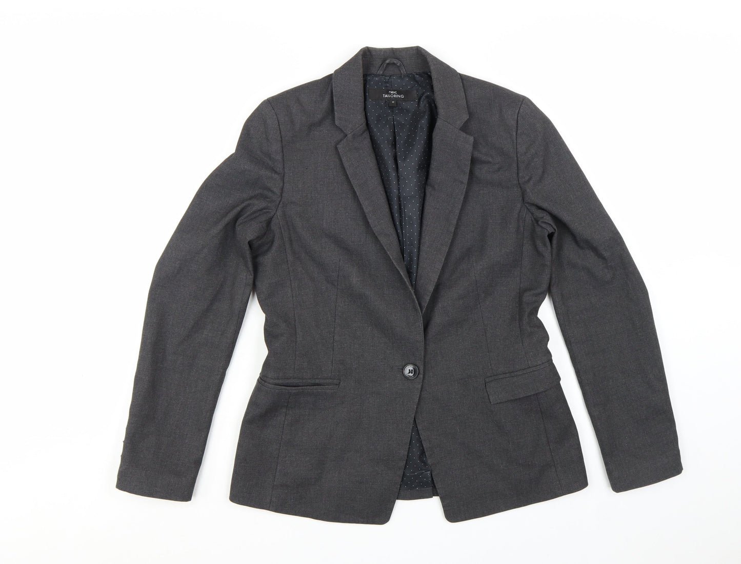Next Women Grey Regular Fit Tailored Blazer UK 10