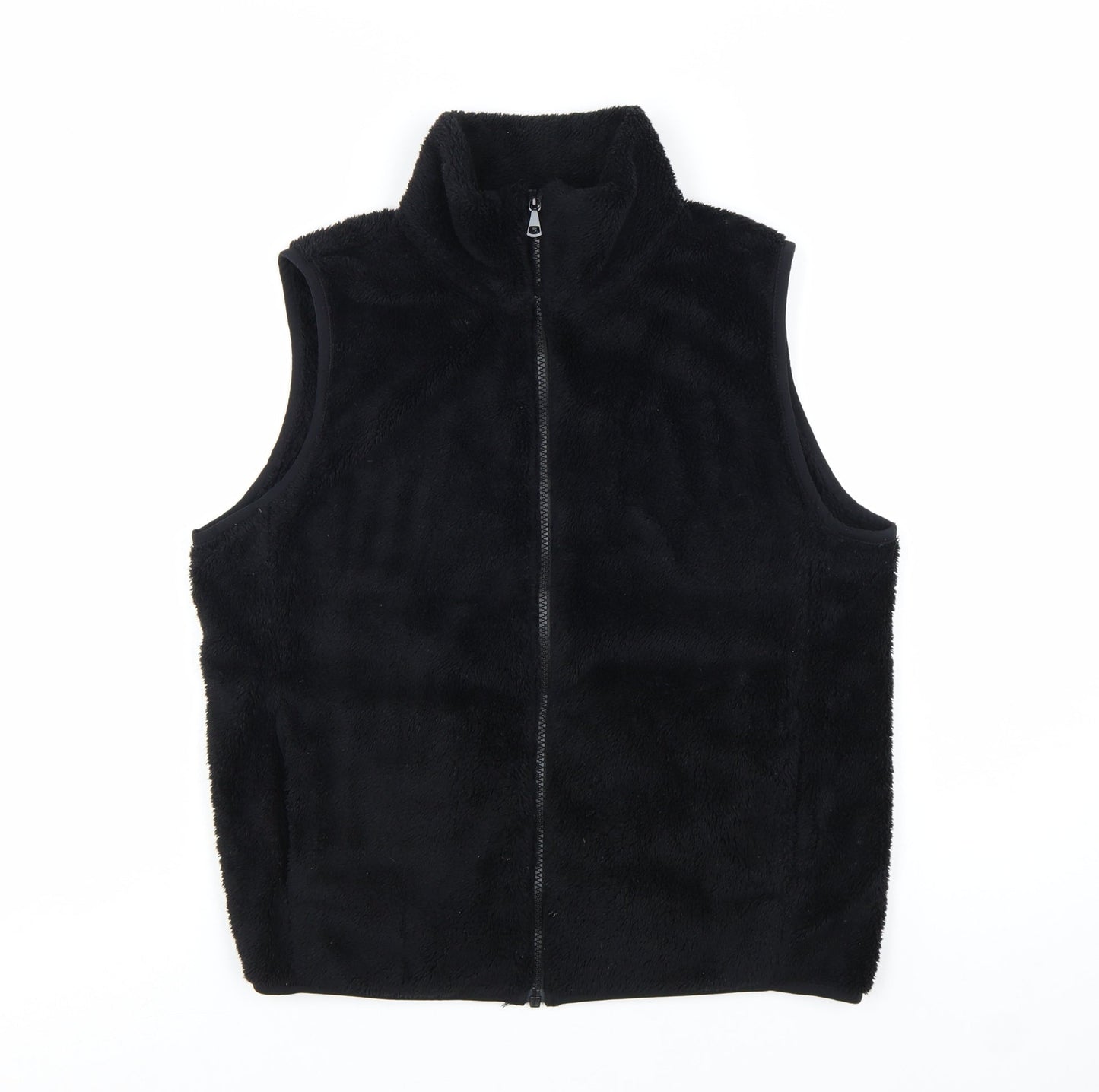 Uniqlo Women’s Black Fleece Waistcoat Bodywarmer Size S