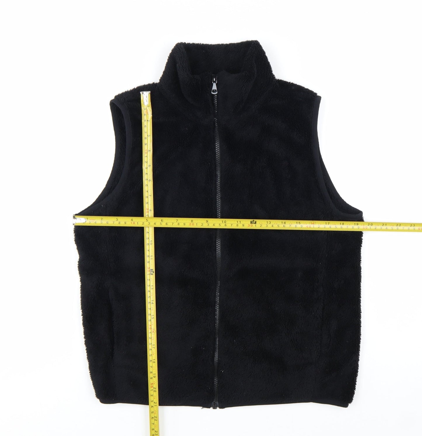Uniqlo Women’s Black Fleece Waistcoat Bodywarmer Size S