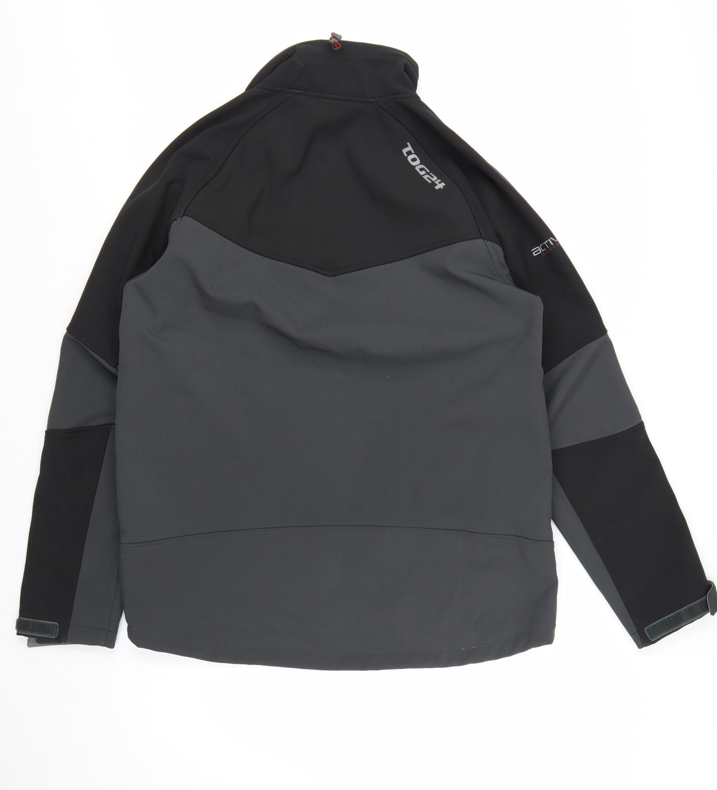 TOG24 Men’s Grey Softshell Jacket M Water Resistant Windproof Outdoor