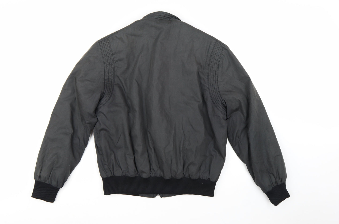 Carrera Men's Black M Bomber Jacket Polyester Cotton Stand Collar