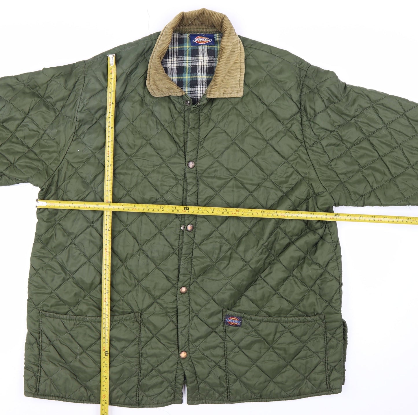 Dickies Men's Green Quilted Jacket XL Workwear Outdoor Coat