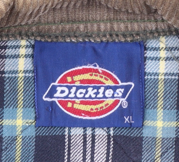 Dickies Men's Green Quilted Jacket XL Workwear Outdoor Coat