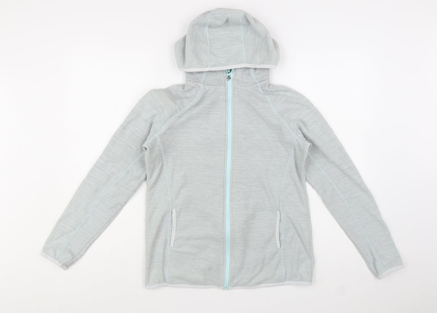 Mountain Warehouse Women's Grey Hooded Full Zip Lightweight Jacket UK 12