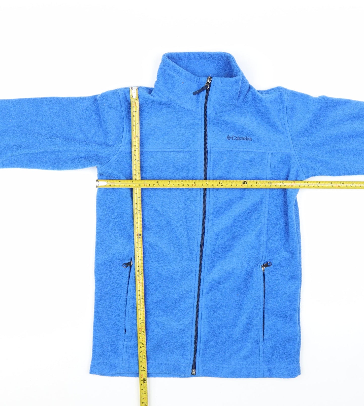 Columbia Boys Blue Full Zip Fleece Jacket Size L (14-16 Years)