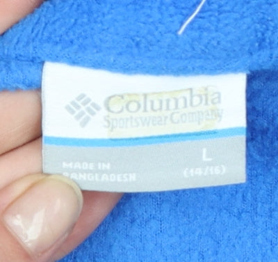 Columbia Boys Blue Full Zip Fleece Jacket Size L (14-16 Years)