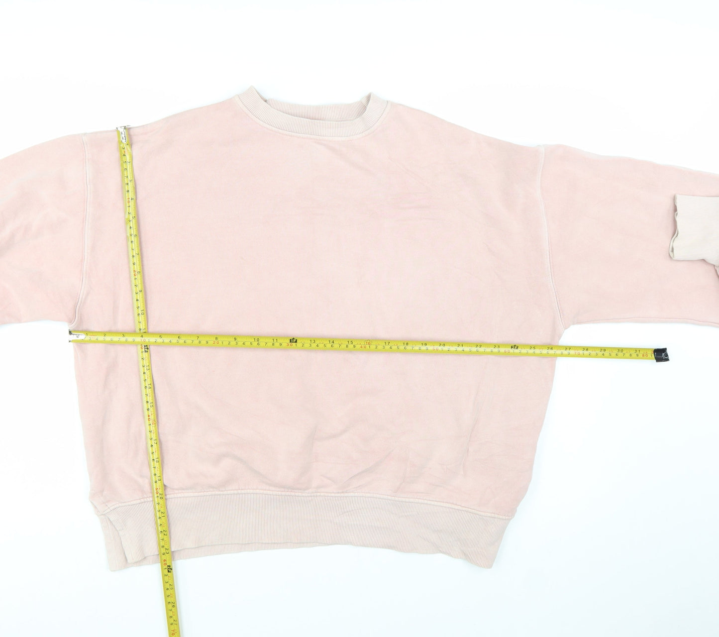 Reebok Womens Pink Crew Neck Pullover Sweatshirt Size M 12-14