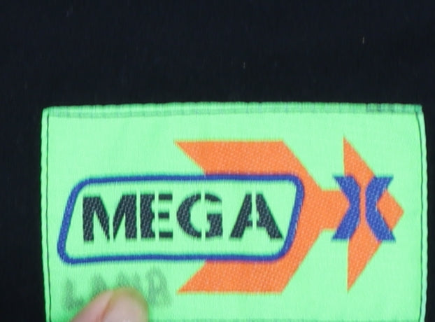 MEGA Men’s Green Hooded Windbreaker Jacket L Outdoor Zip Pockets