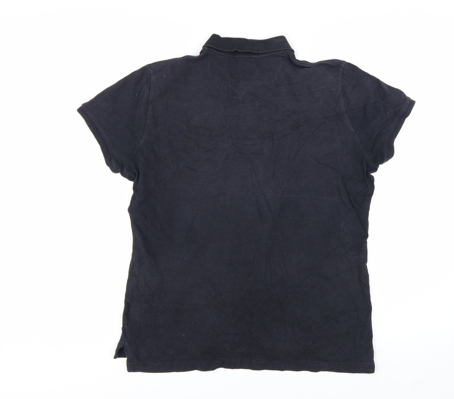 Ralph Lauren Men's Black Slim Fit Cotton Polo Shirt XL