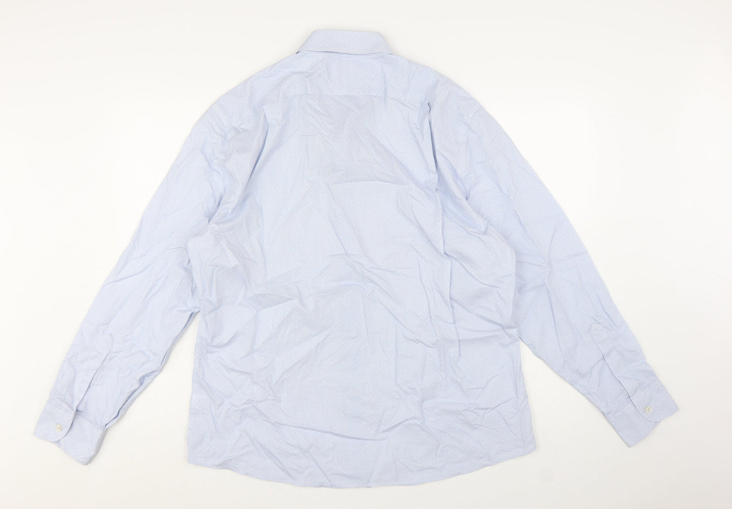Charles Tyrwhitt Men's Blue XL Slim Fit Non-Iron Dress Shirt
