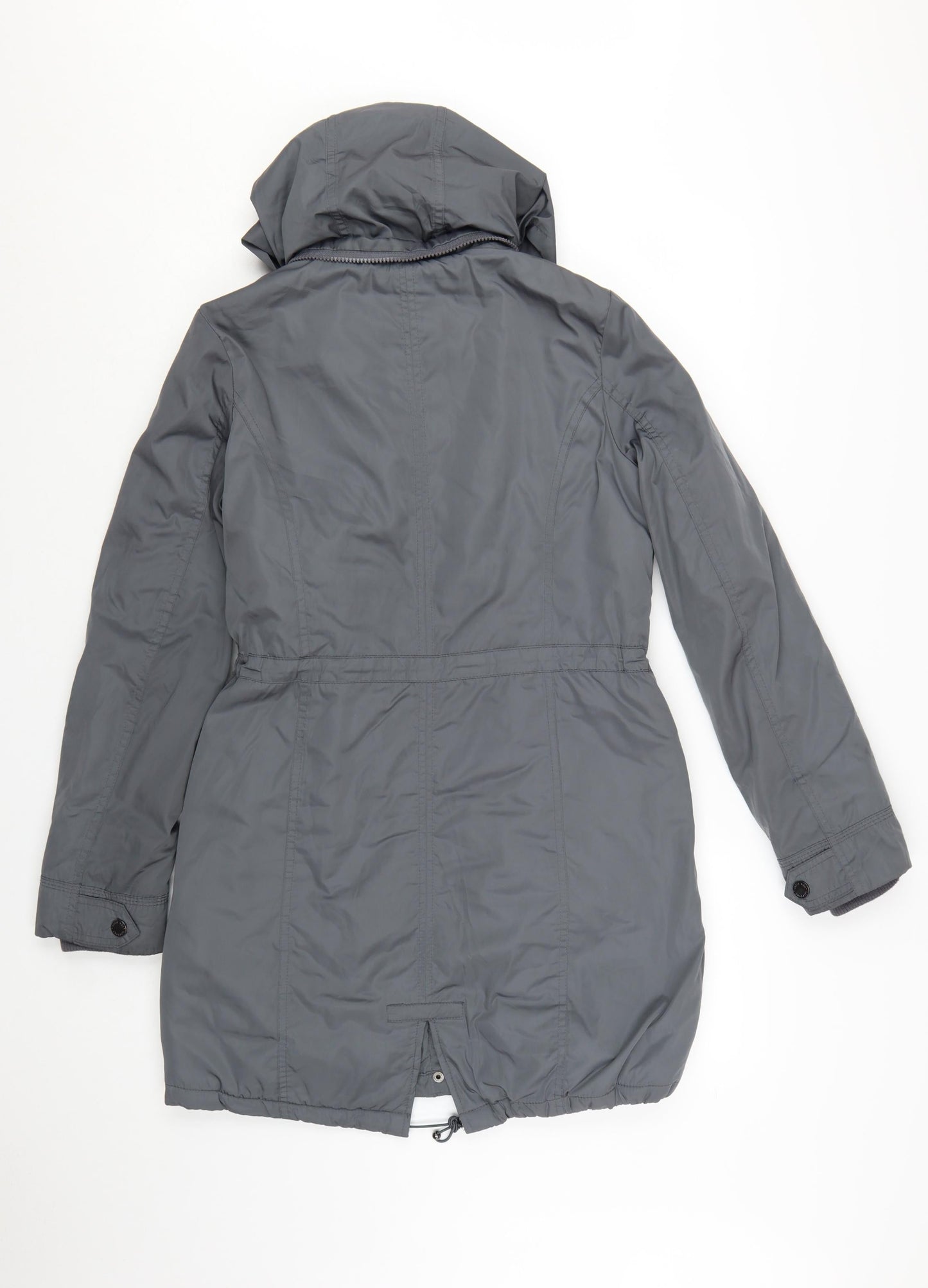 Maine New England Women's Grey Size 8 Hooded Parka Coat
