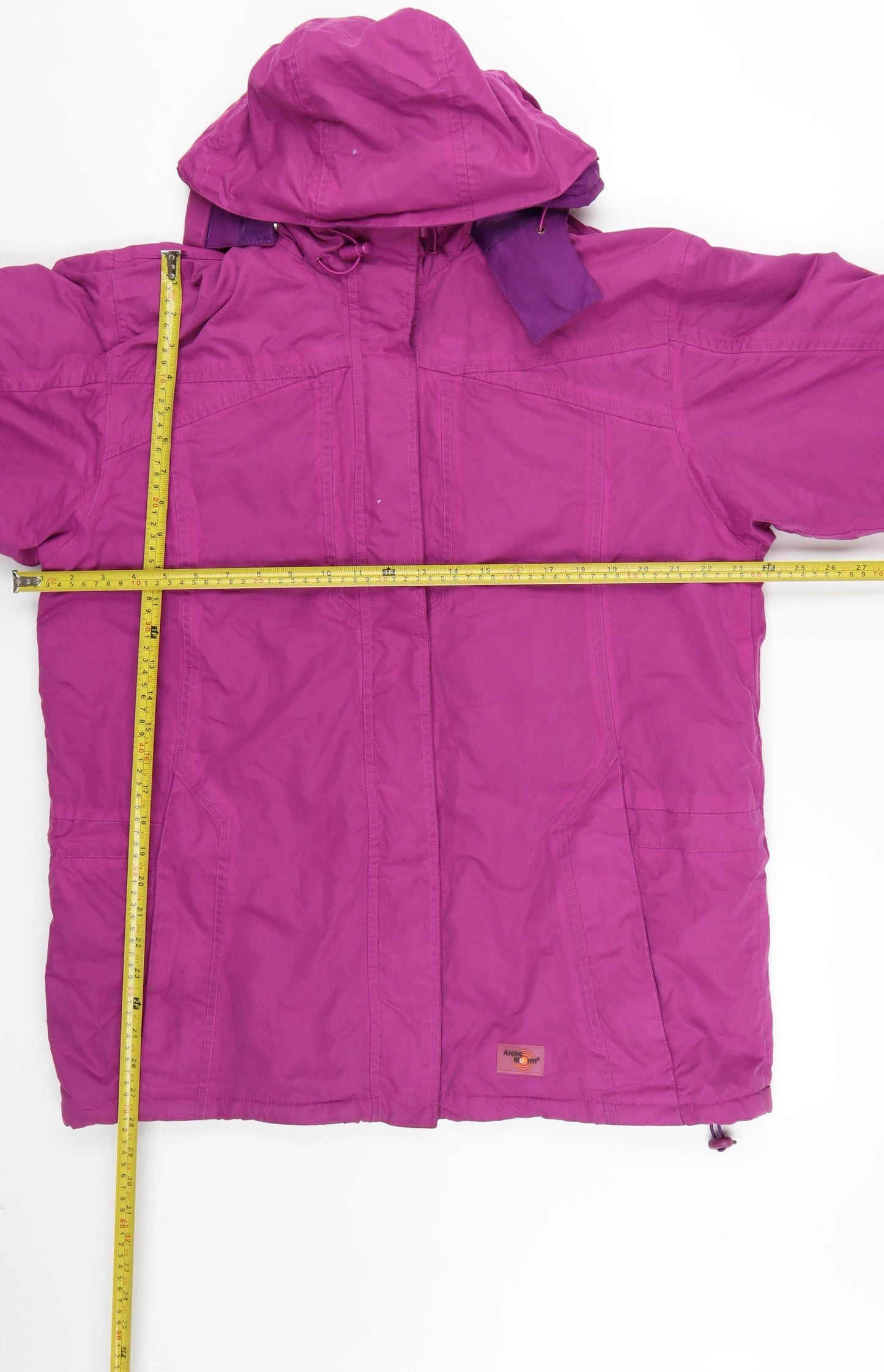 Arctic Storm Women's Purple Waterproof Hooded Parka Jacket Size 16