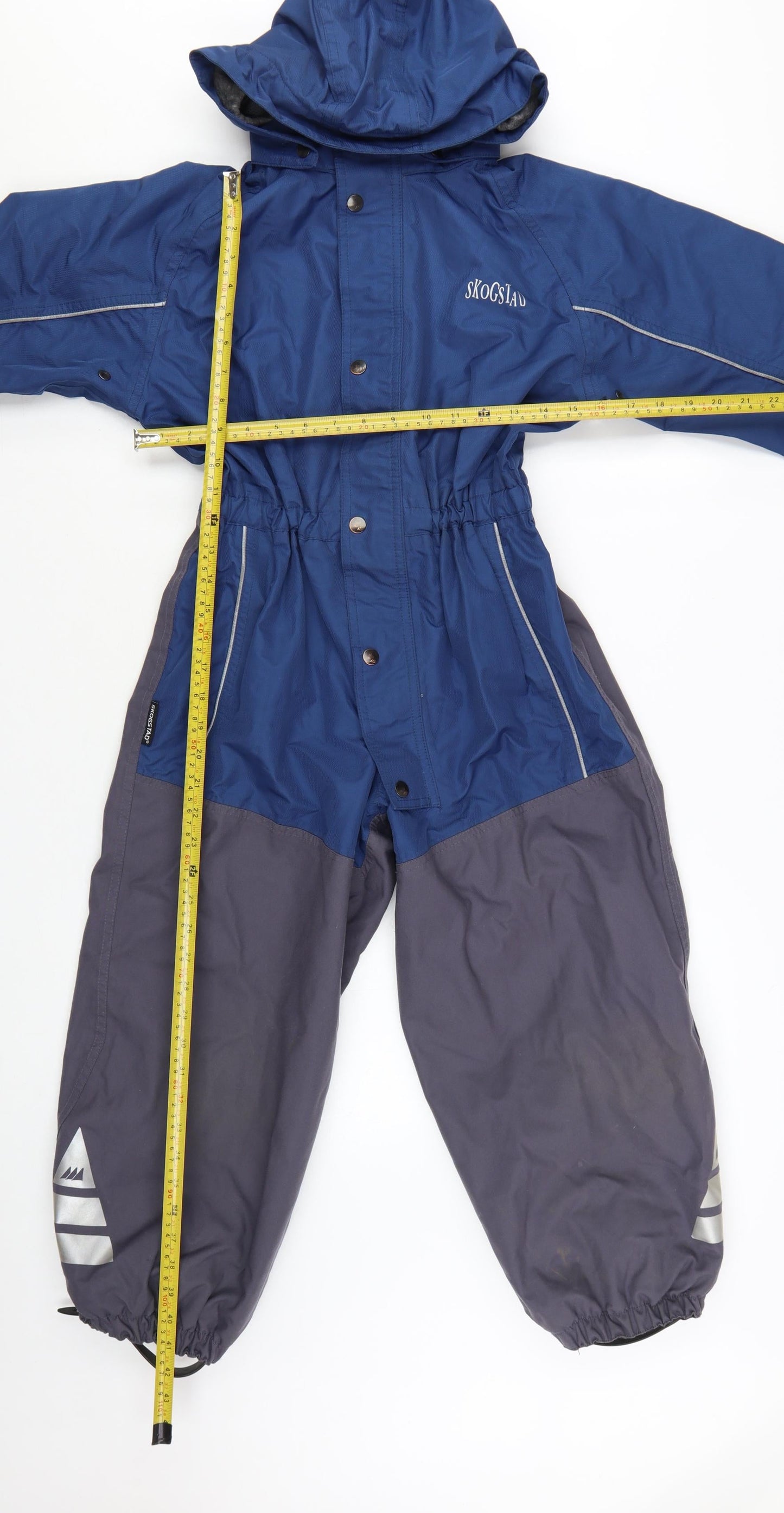 Skogstad Boys Blue Waterproof Hooded Ski Snowsuit 8 Years