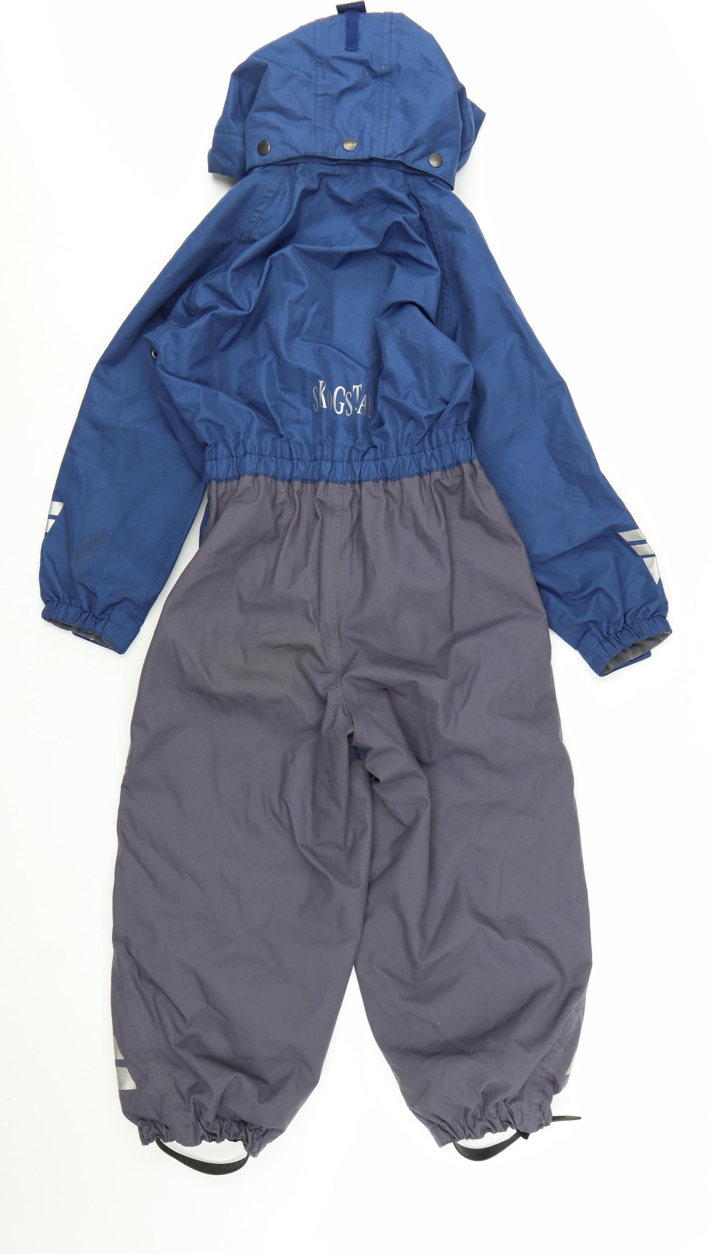 Skogstad Boys Blue Waterproof Hooded Ski Snowsuit 8 Years