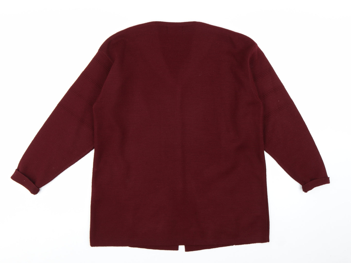 Paramour Women’s Red Embroidered Knit Button Cardigan M