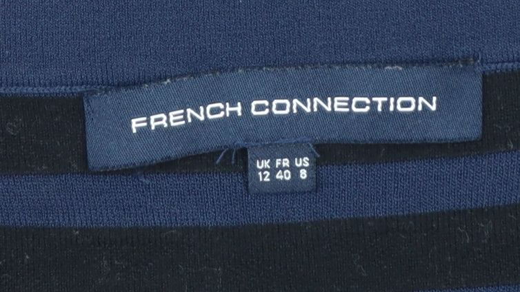 French Connection Womens Blue Bodycon Dress Size 12 Sleeveless