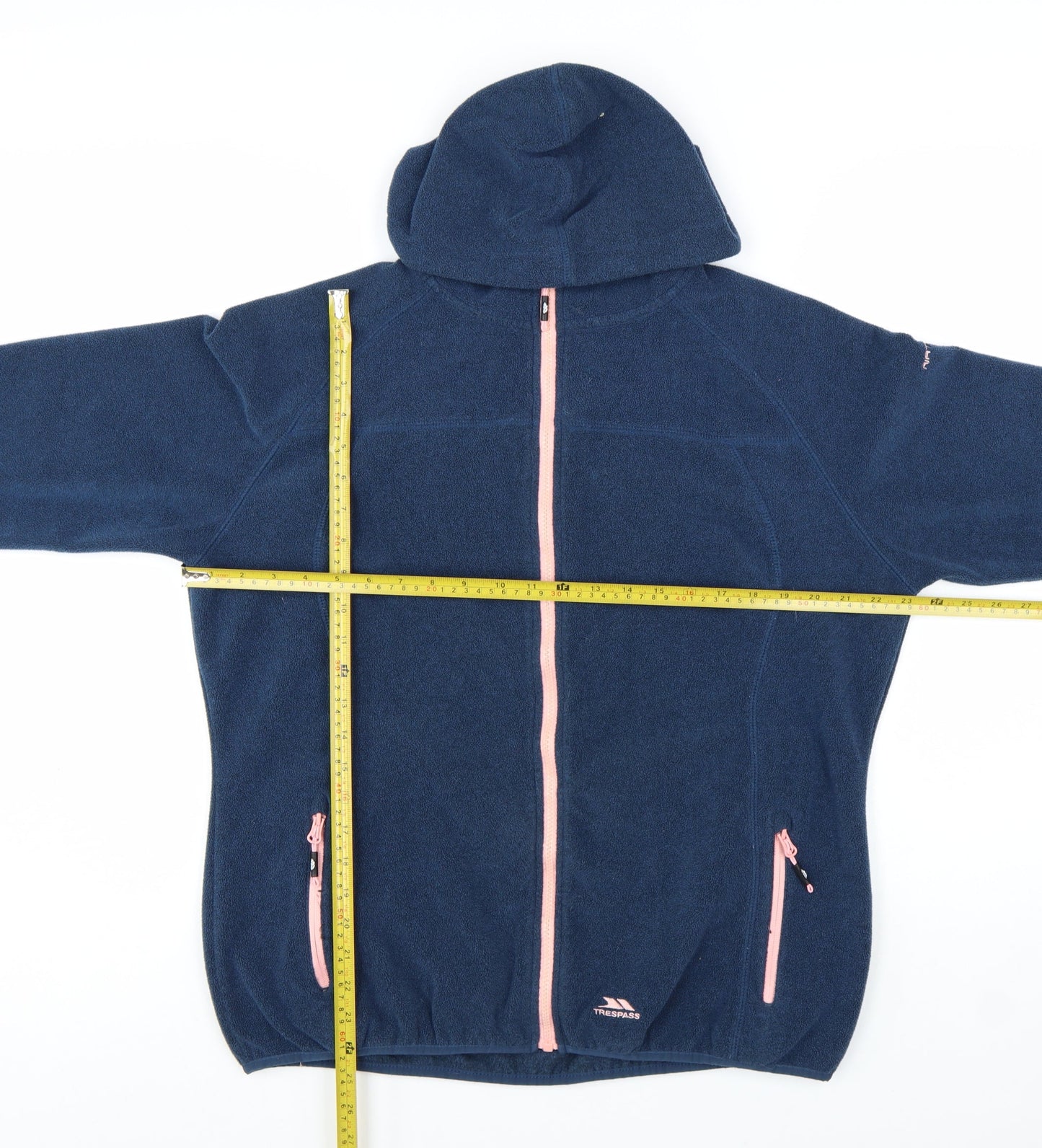 Trespass Womens Blue Fleece Hooded Jacket Size 18 Outdoor Zip Up