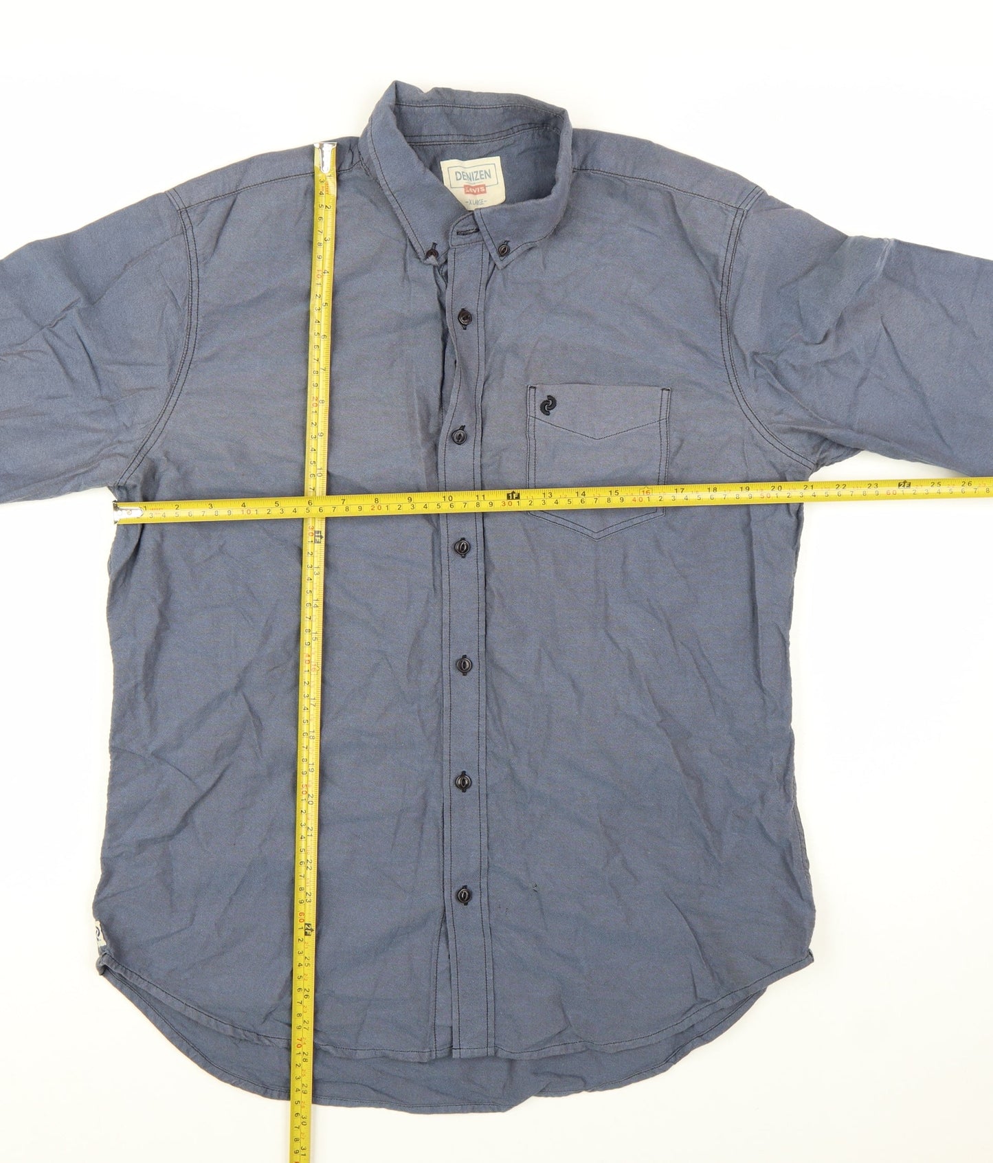 Denizen for Levi's Men's Blue Cotton Button-Up Shirt XL