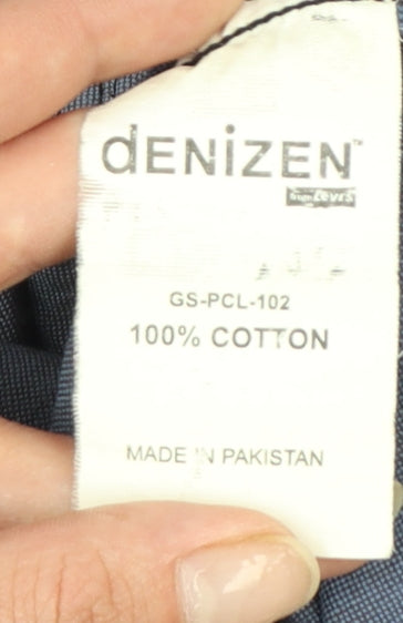 Denizen for Levi's Men's Blue Cotton Button-Up Shirt XL