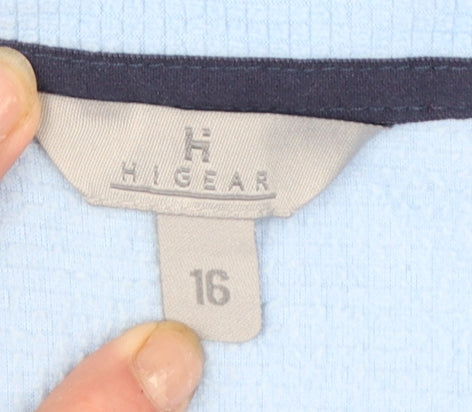 Hi Gear Women's Blue Full Zip Fleece Jacket Size 16