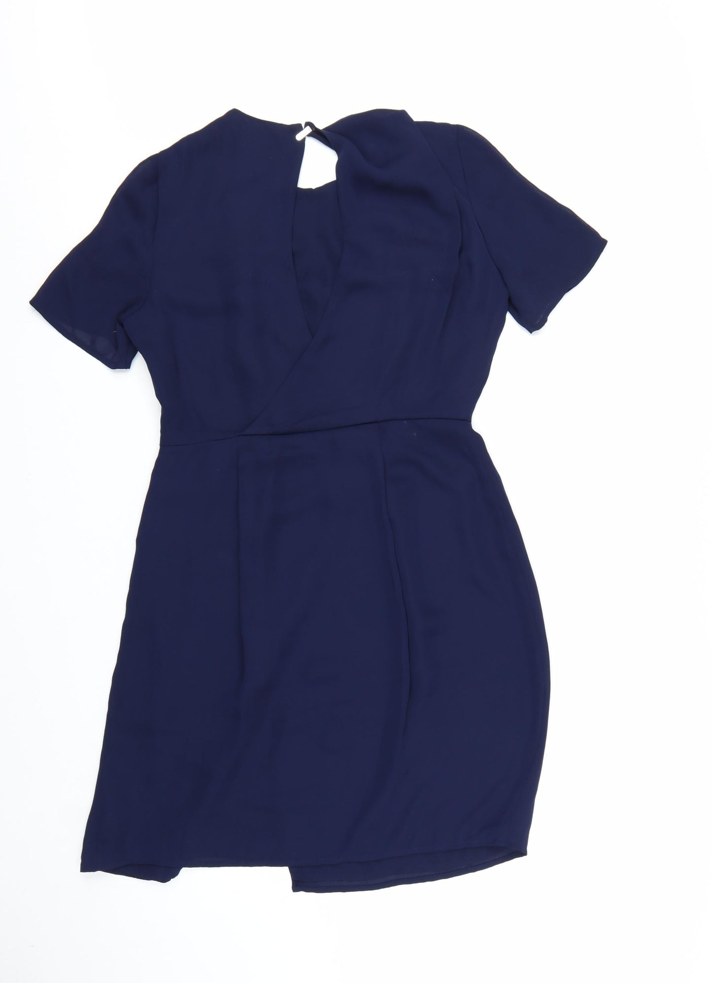 Whistles Women Blue Size 12 Shift Knee Length Dress