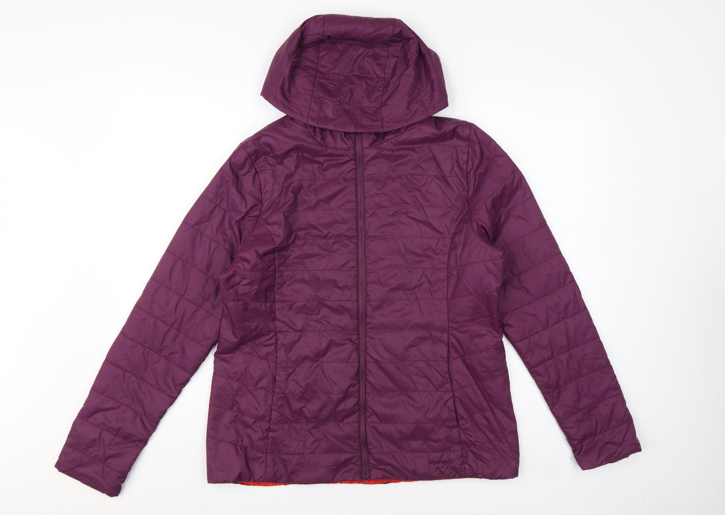 Rohan Womens Purple Mid-Length Hooded Puffer Jacket Size M