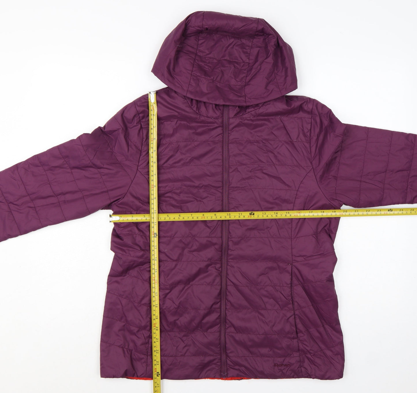 Rohan Womens Purple Mid-Length Hooded Puffer Jacket Size M